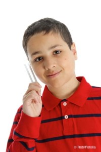 Child On White Background